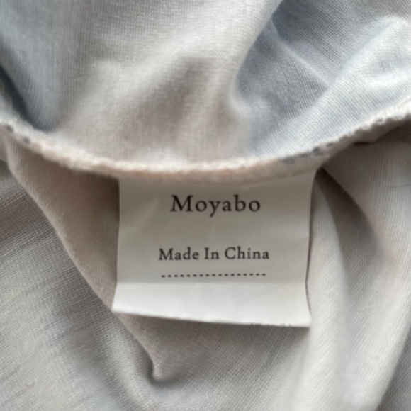 MOYABO Size XL 1/4 Zip Tab Collar Tunic Long Sleeve Roll Tab Cuff NEW - Picture 4 of 6